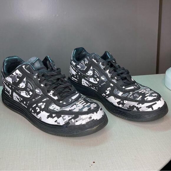 Nike Lunar Force 1 Digi NRG “Camo Black” size men’s 10.5. Nike 577659-001 - Picture 7 of 8